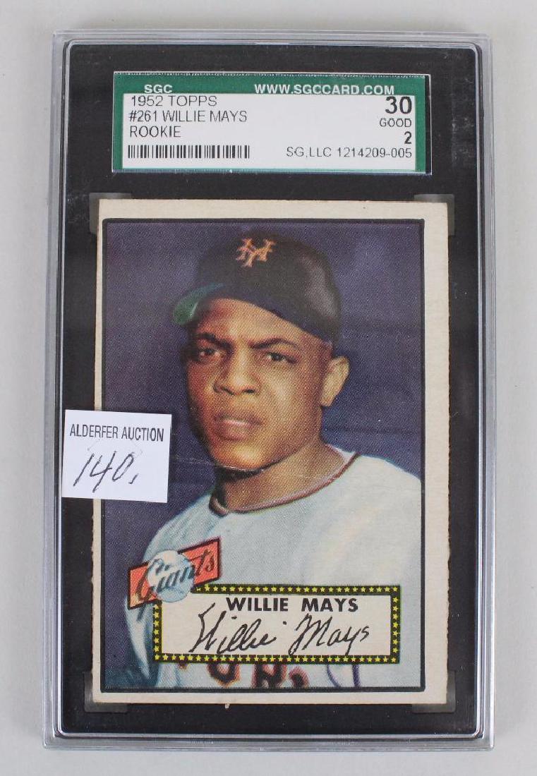 BASEBALL CARD: WILLIE MAYS 1952 - TOPPS GOOD #2