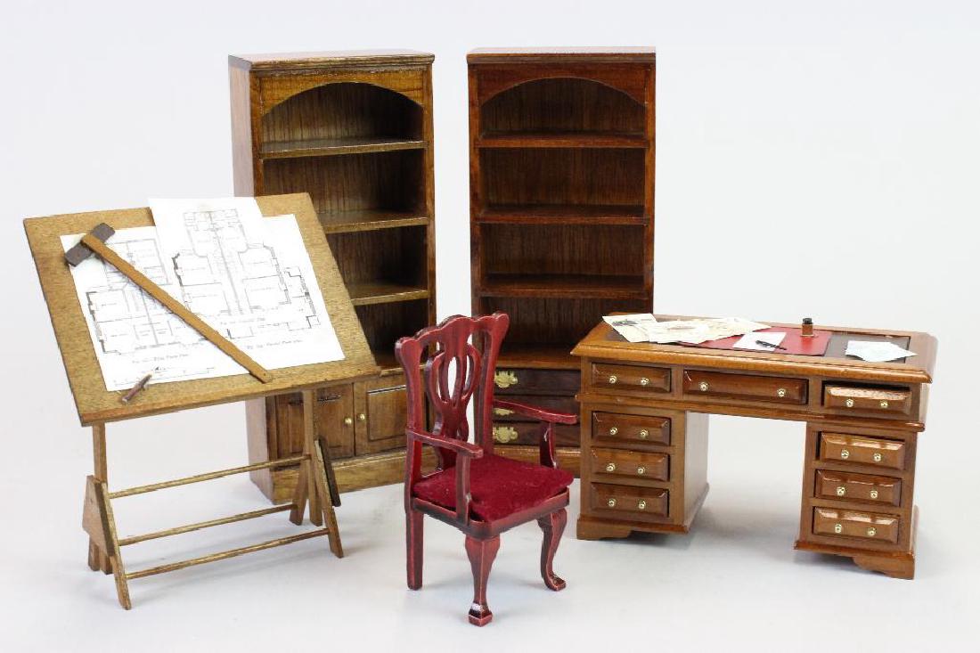 Drafting table, 2  bookshelves, desk and chair (1 of 5)