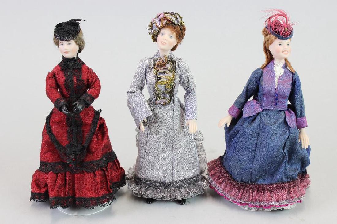 Lady dolls out for a walk: Susan Balfour & Georgina Ritson; Caroline Nix
