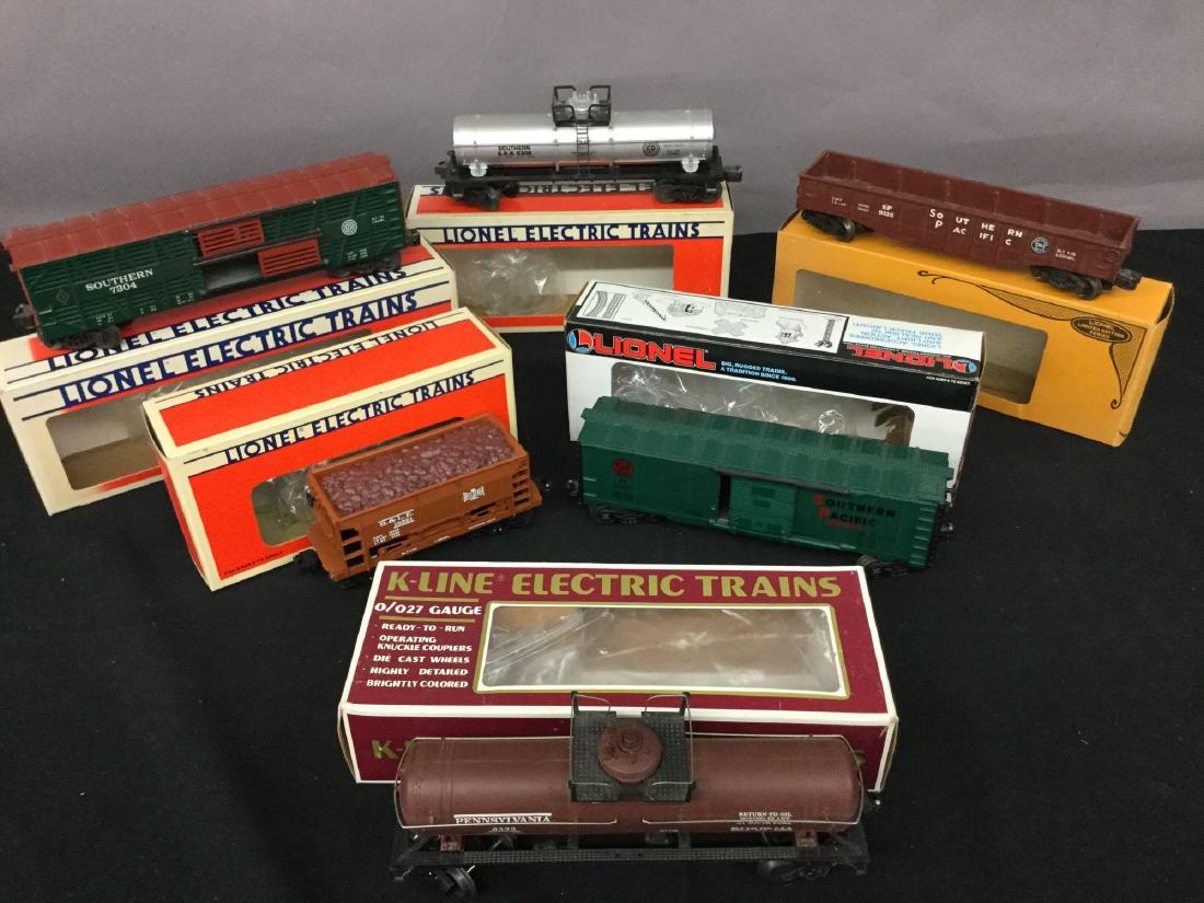 Grouping of five Lionel Trains and one K-Line train. (1 of 10)