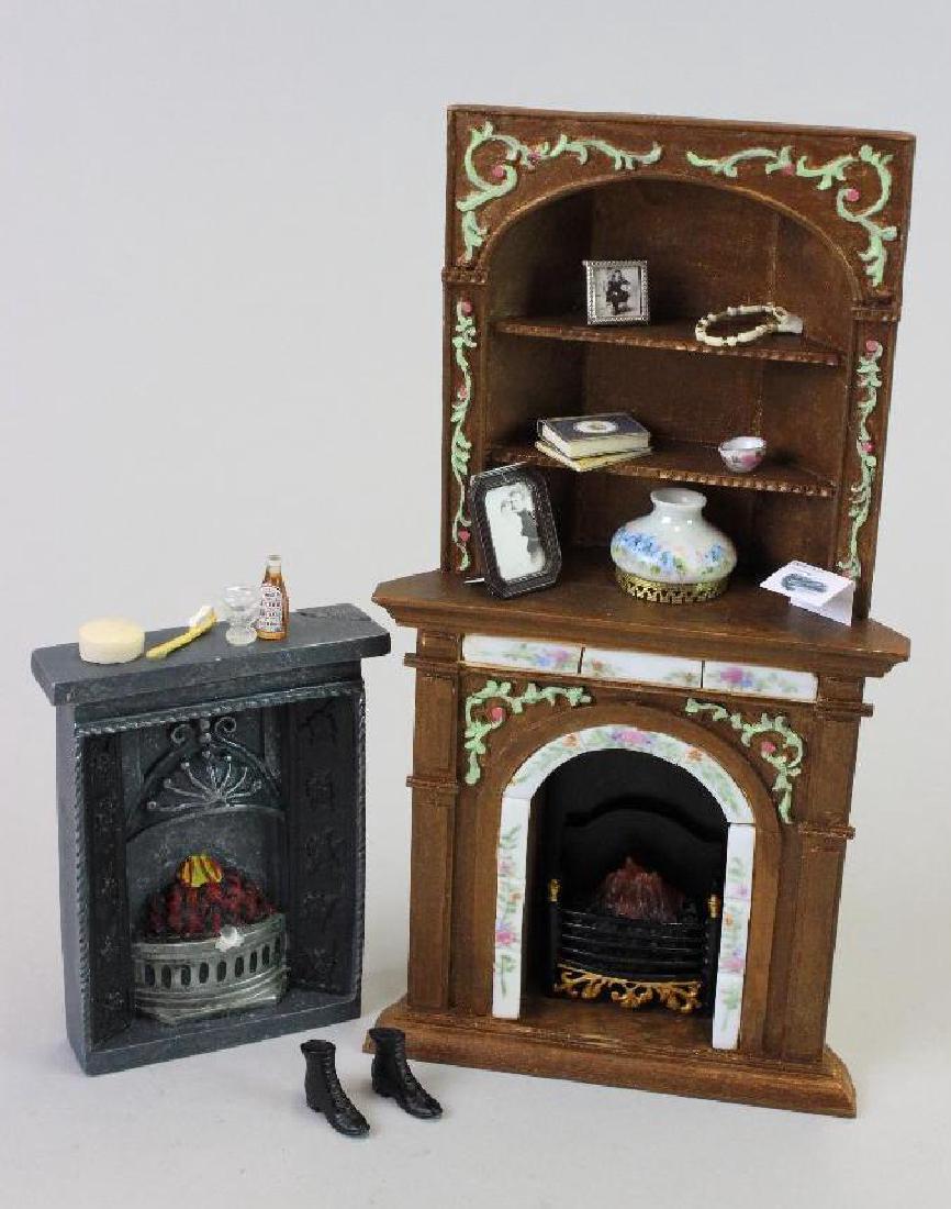 Nursery fireplace and NiGlo lamp; Nanny's room (1 of 4)