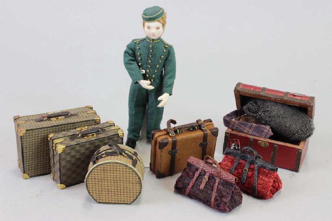 8 pieces luggage; Lady Doll; Hotel Porter & luggage (1 of 5)