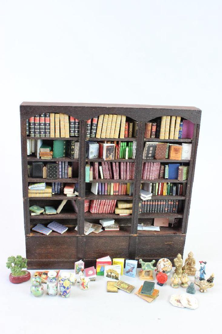 Handmade books, bookshelf with books, decorative items (1 of 5)