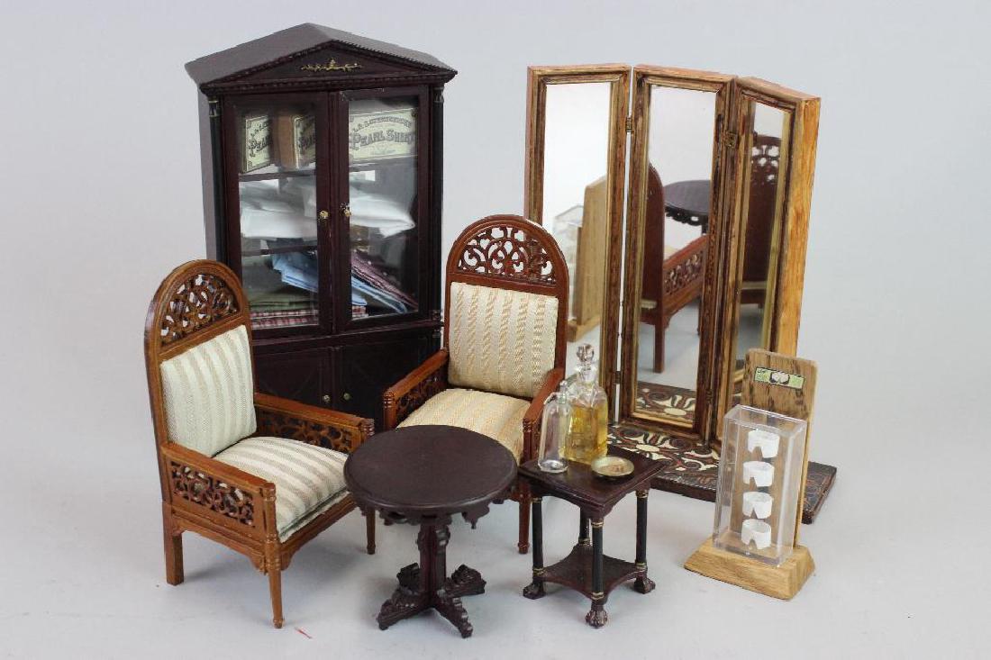 Displays, cabinet, chairs, mirror, tables (1 of 5)