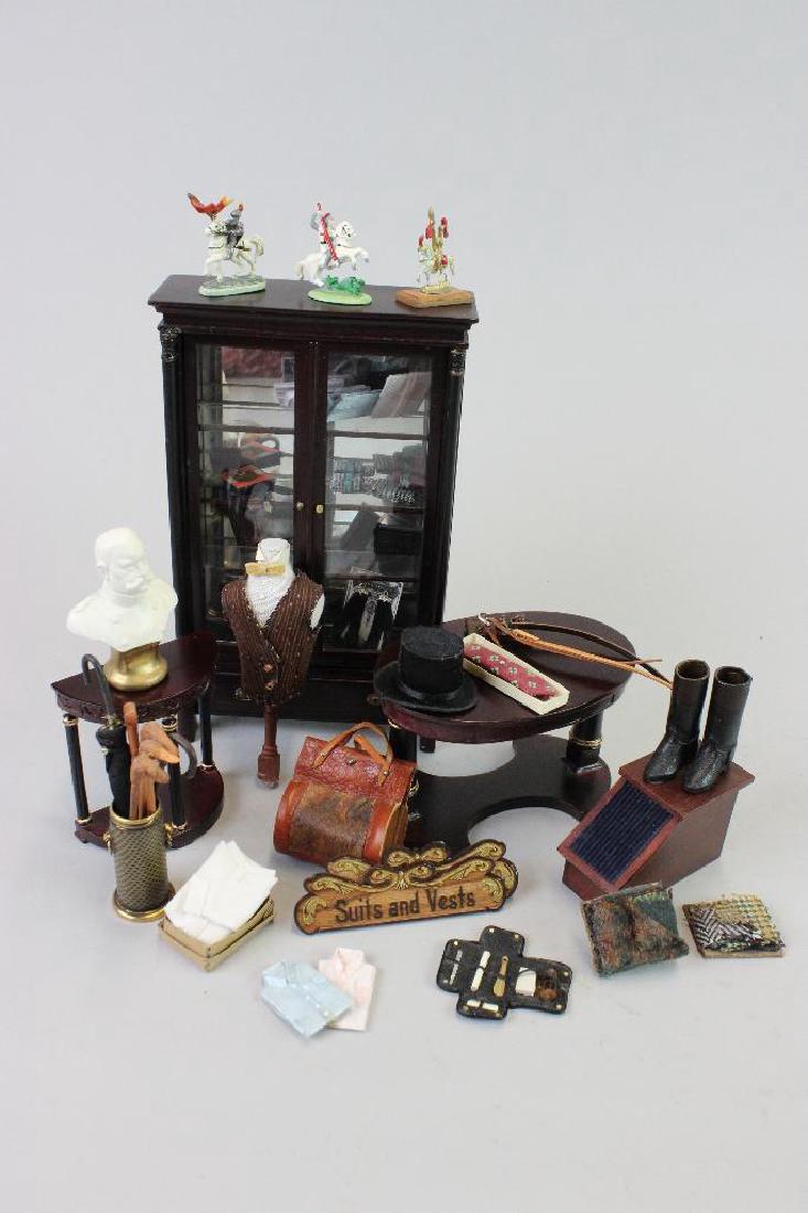 Salesmans stool, cabinet, various artist items (1 of 6)