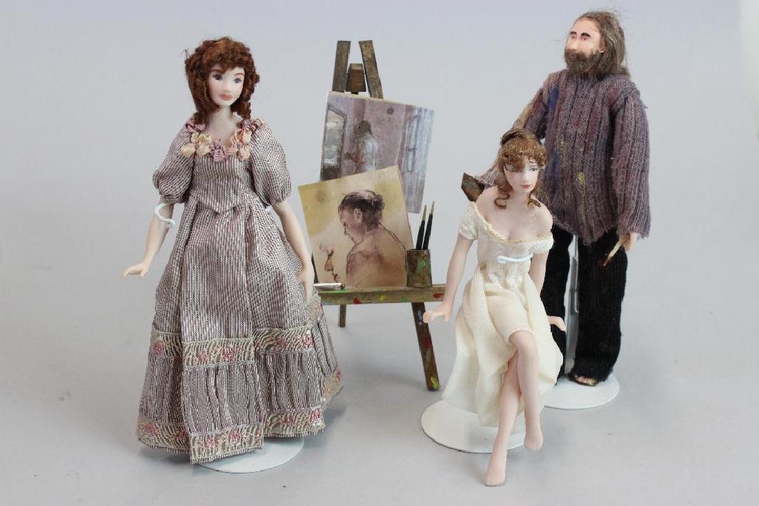 Artist easel, artists made small items (1 of 6)