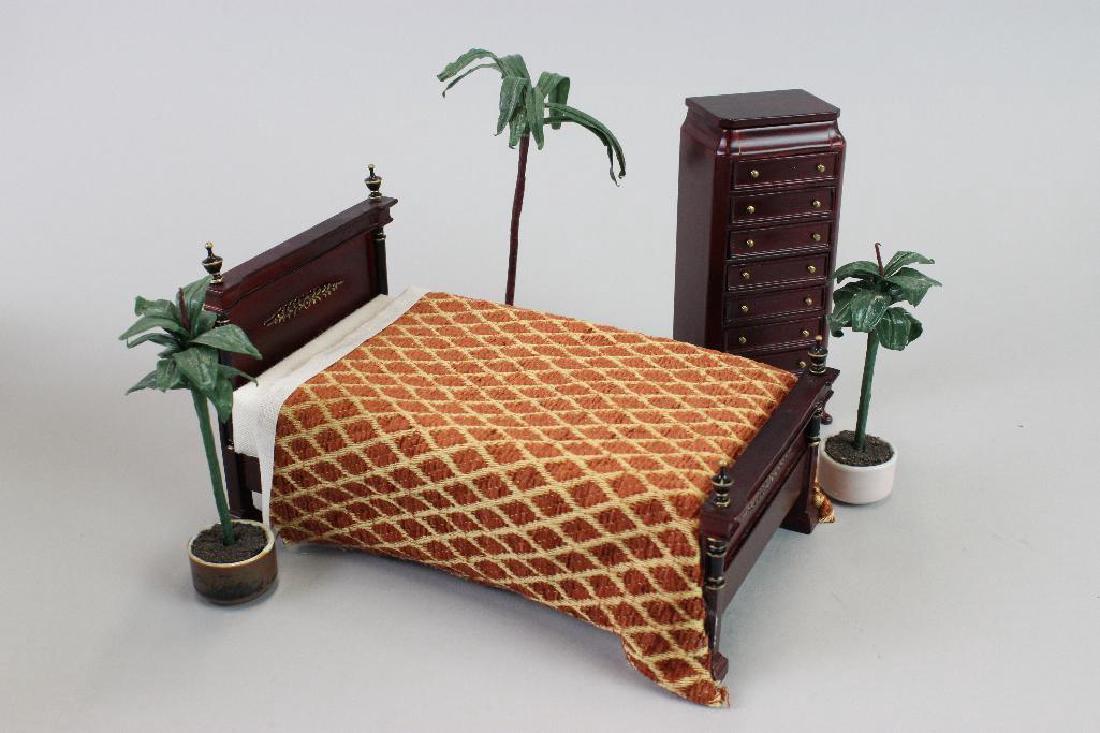 Dr. Watson's flat - Bed, tall chest of drawers; plants (1 of 4)