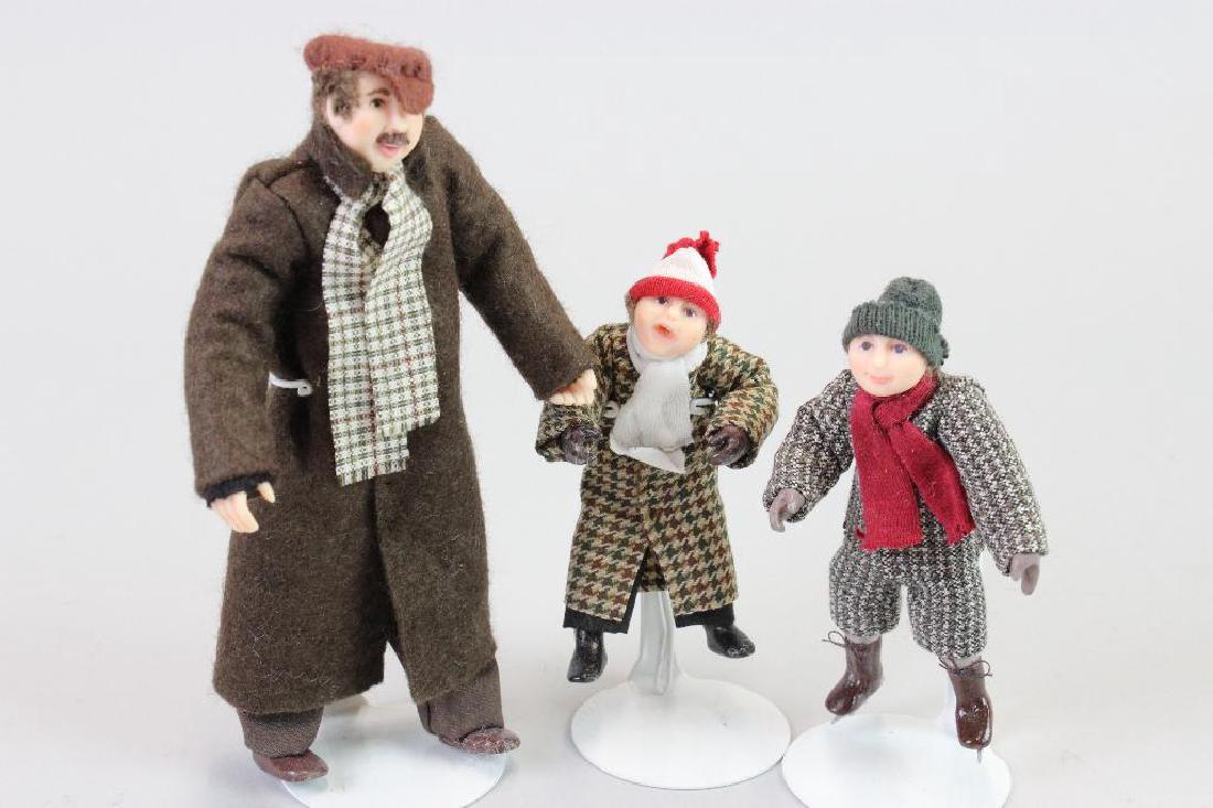 Man and 2 boys from ice skating rink Sue Emsel, UK,: Man and 2 boys from ice skating rink Sue Emsel, UK, Custom; Winter Fair boy from ice rink, Sue Emsel, UK, Custom