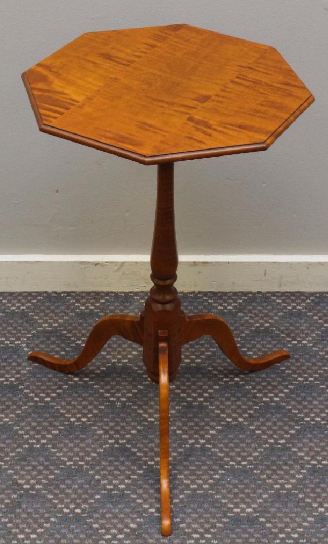 Eldred Wheeler Tiger Maple Candlestand (1 of 4)