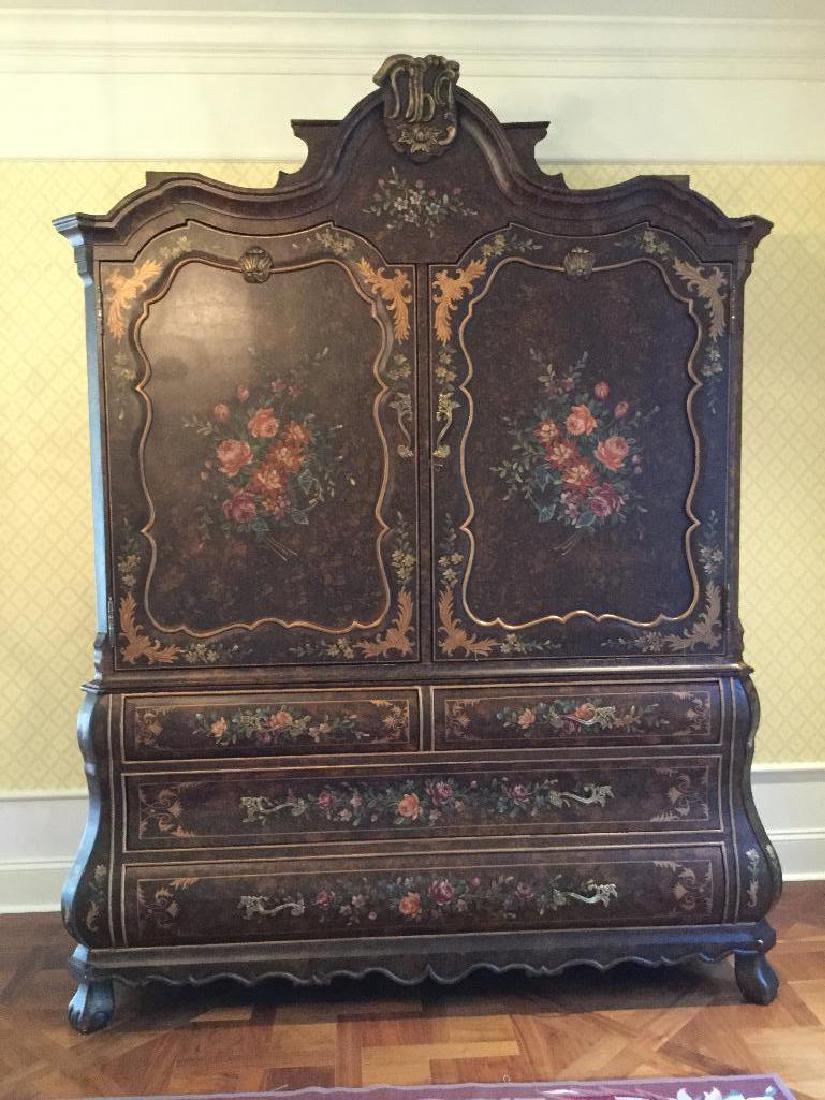 Reproduction handpainted armoire (1 of 7)