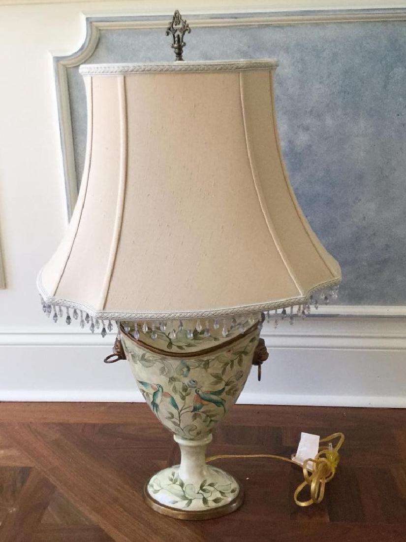Custom handpainted ceramic lamp (1 of 4)