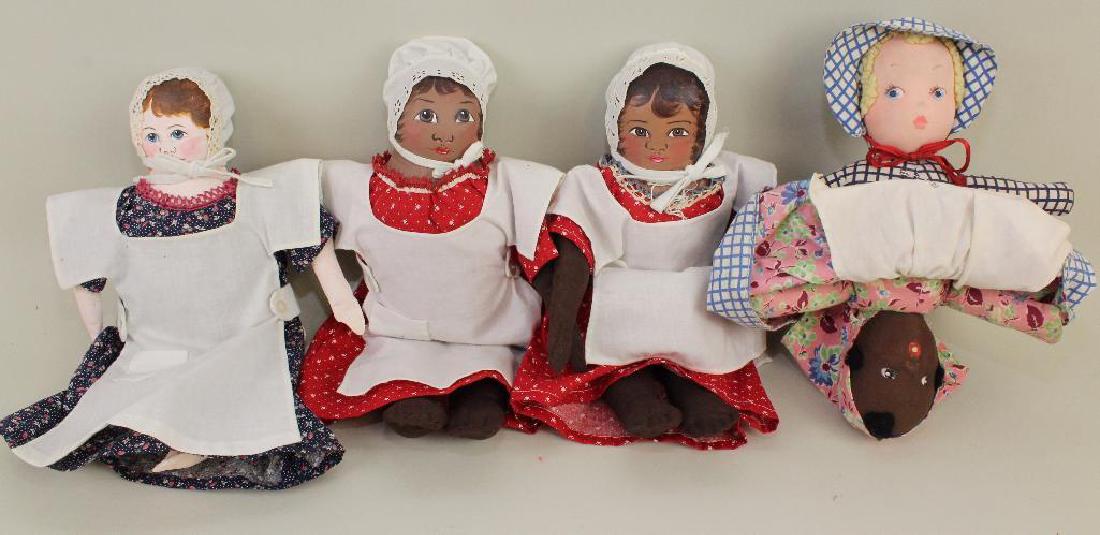LOT OF (4) CLOTH DOLLS. (1 of 2)