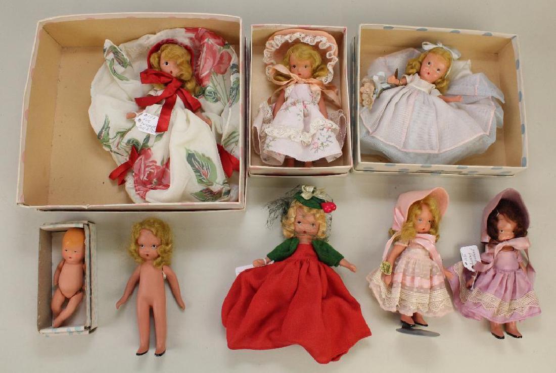 LOT OF (8) STONE BISQUE NASB & K&H DOLLS. (1 of 3)