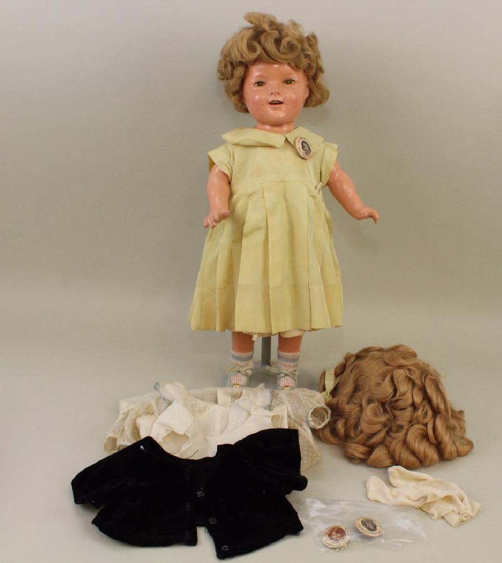 LOT OF VINTAGE 1930's IDEAL "SHIRLEY TEMPLE" ITEMS: 20" (1 of 12)