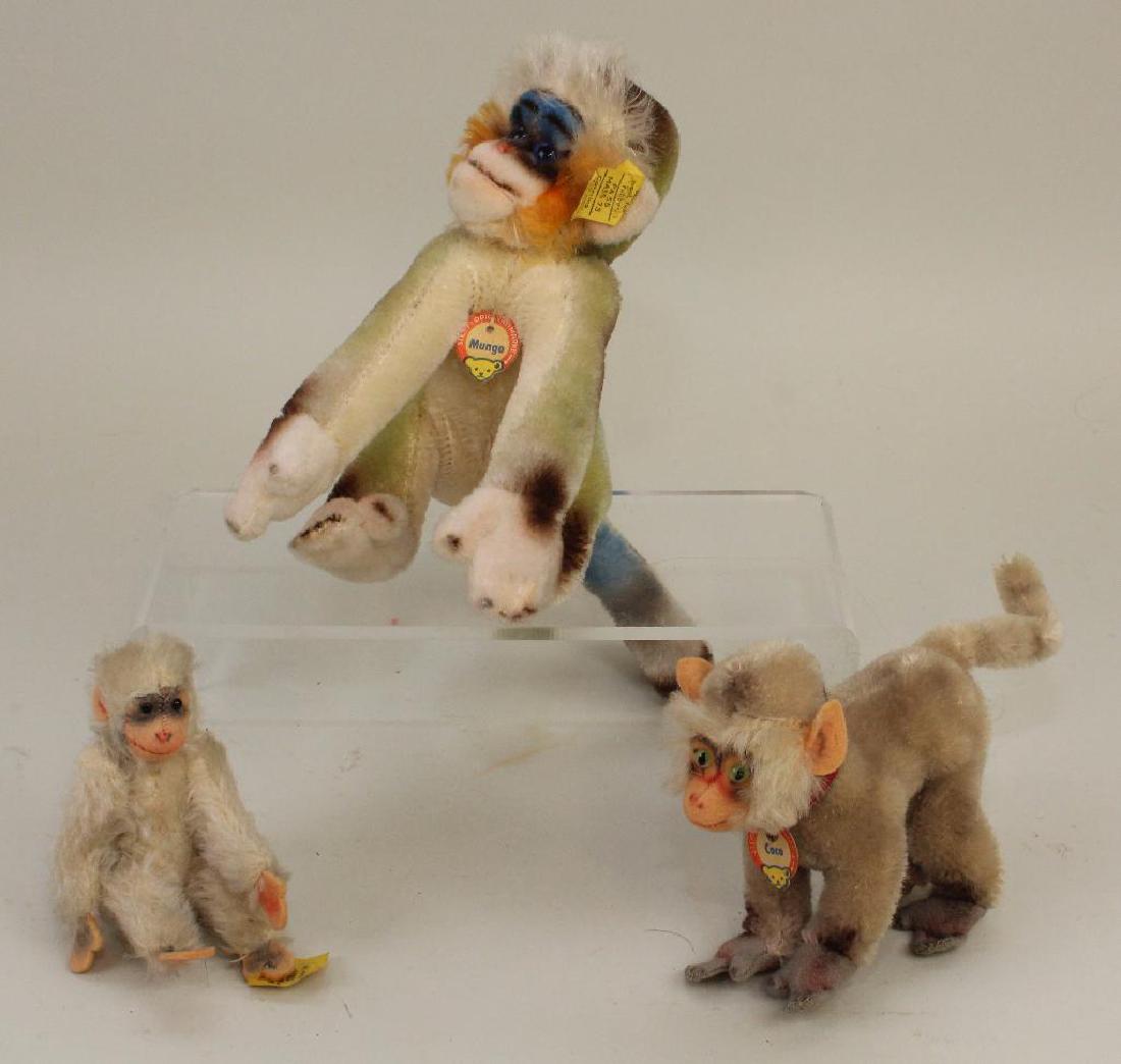 LOT OF (3) TAGGED VINTAGE STEIFF MONKEYS: "COCO", (1 of 4)
