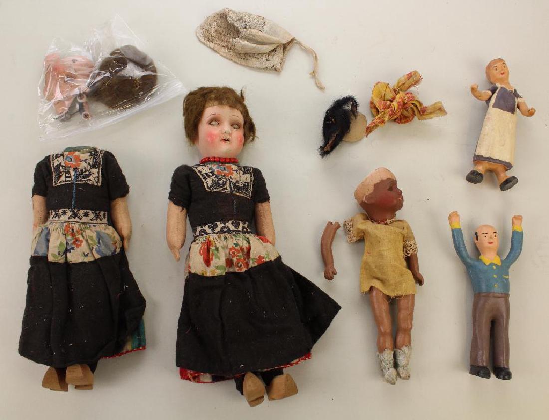 BODY PARTS & SUPPLIES: LOT OF ANTIQUE DOLLS INC. DUTCH (1 of 1)