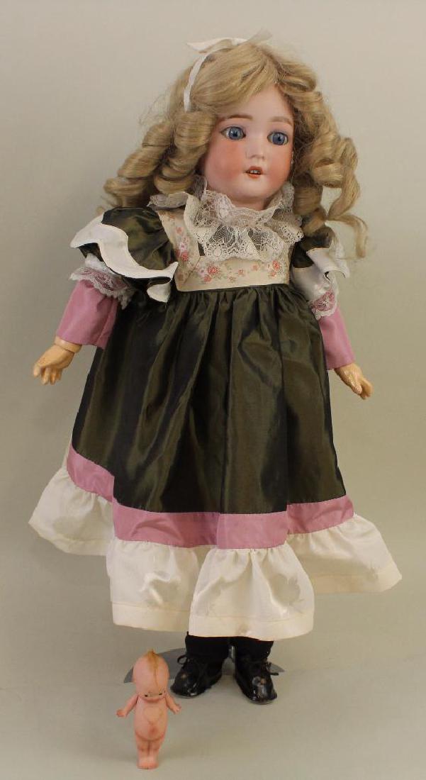 PAIR OF ANTIQUE BISQUE DOLLS: 23"  QUEEN LOUISE (1 of 5)