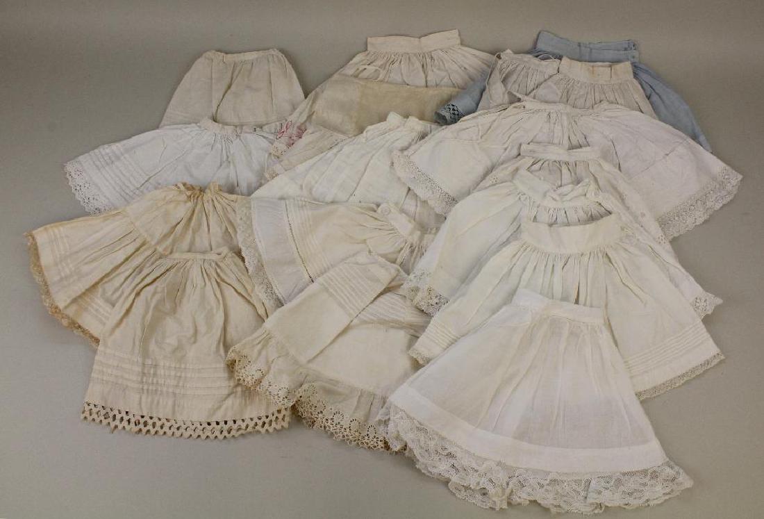 BODY PARTS & SUPPLIES: LOT OF ANTIQUE DOLL PETTICOATS. (1 of 4)