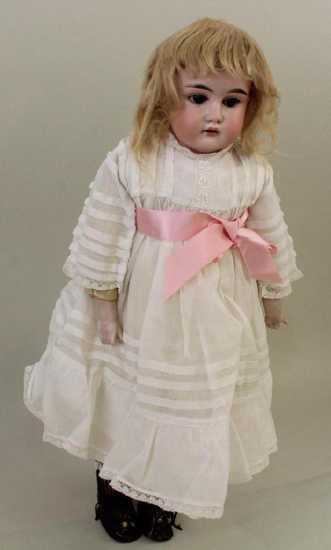 19" E.U. ST. (IN DIAMOND) ANTIQUE BISQUE SHOULDER HEAD (1 of 4)