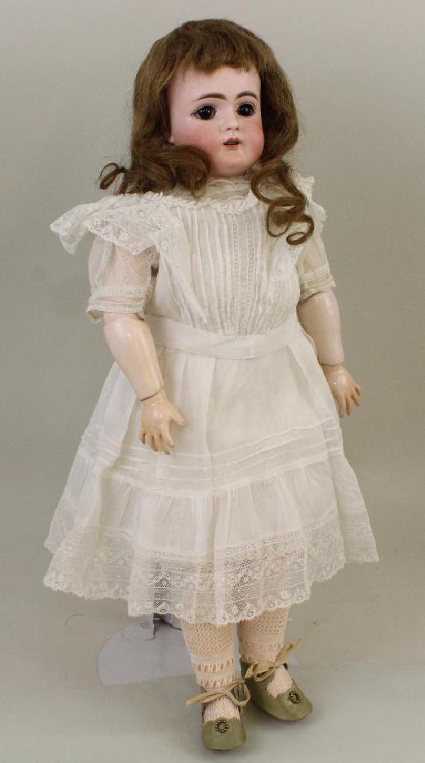 18 1/2"  79 10 ANTIQUE BISQUE HEAD DOLL. (1 of 6)