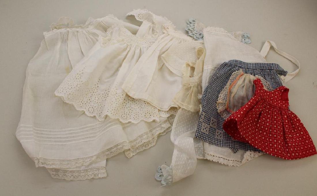 BODY PARTS & SUPPLIES: LOT OF ANTIQUE DOLL PINAFORES, (1 of 3)