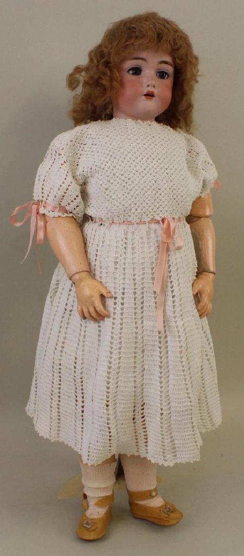 28" S & H K * R 66 ANTIQUE BISQUE HEAD DOLL. (1 of 5)