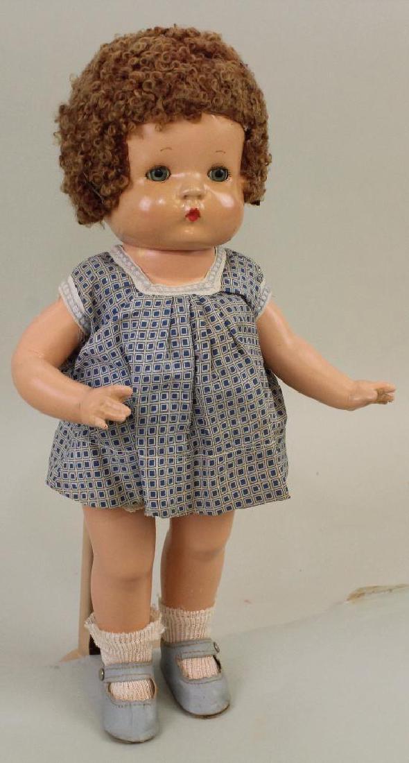 14" EFFANBEE TAGGED, WIGGED COMPOSITION "PATSY DOLL". (1 of 5)