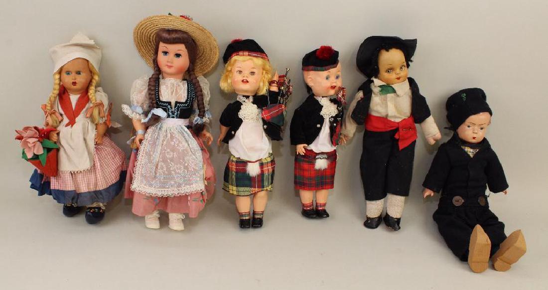 LOT OF (6) 11" - 14" ALL ORIGINAL VINTAGE DOLLS FROM (1 of 4)