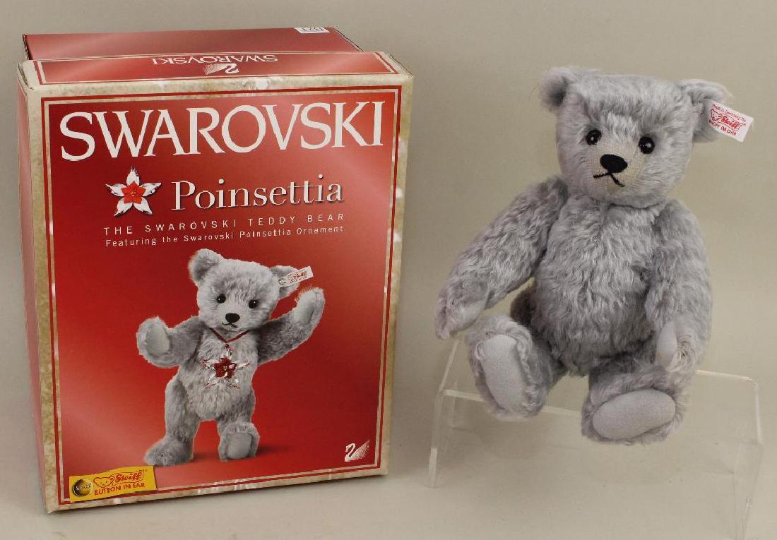 10" MIB 2007 STEIFF MOHAIR "POINSETTIA" THE SWAROVSKI (1 of 3)