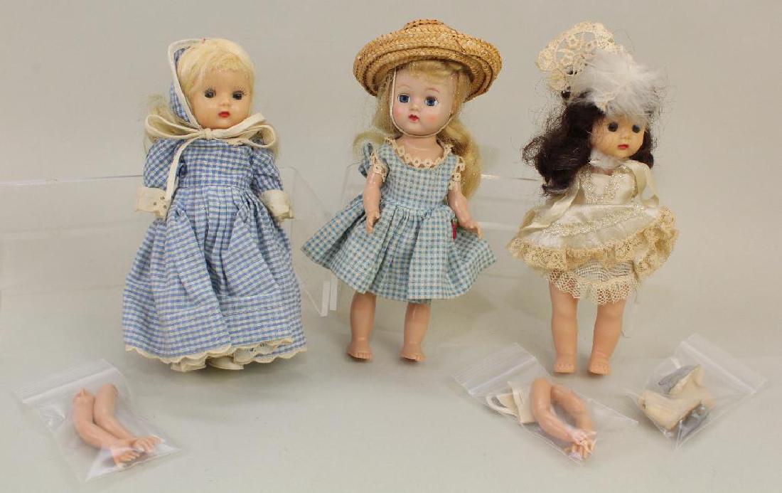 LOT OF (3) HP DOLLS INC: PAIR OF  8" NANCY ANN "MUFFIE" (1 of 7)