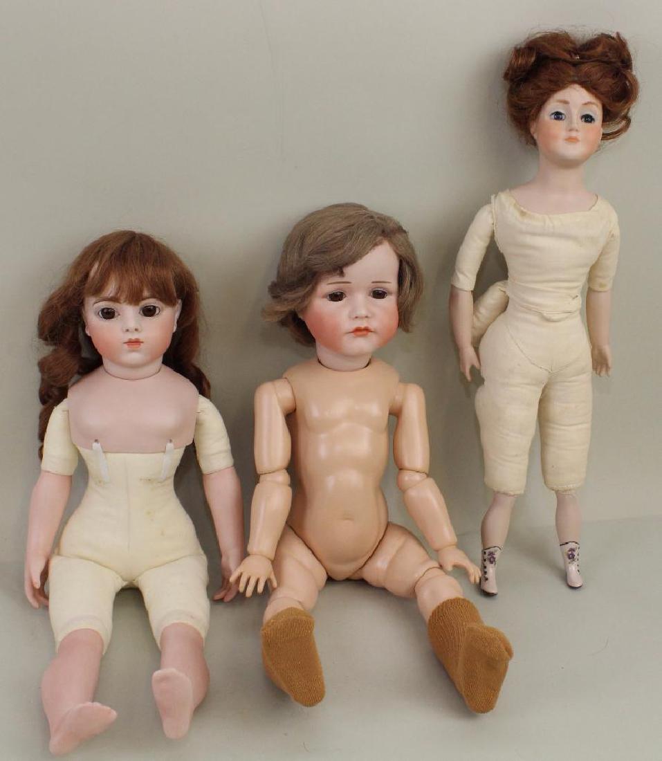 LOT OF (3) MINT REPRODUCTION DOLLS: BRU JNE 8, K*R 114, (1 of 6)