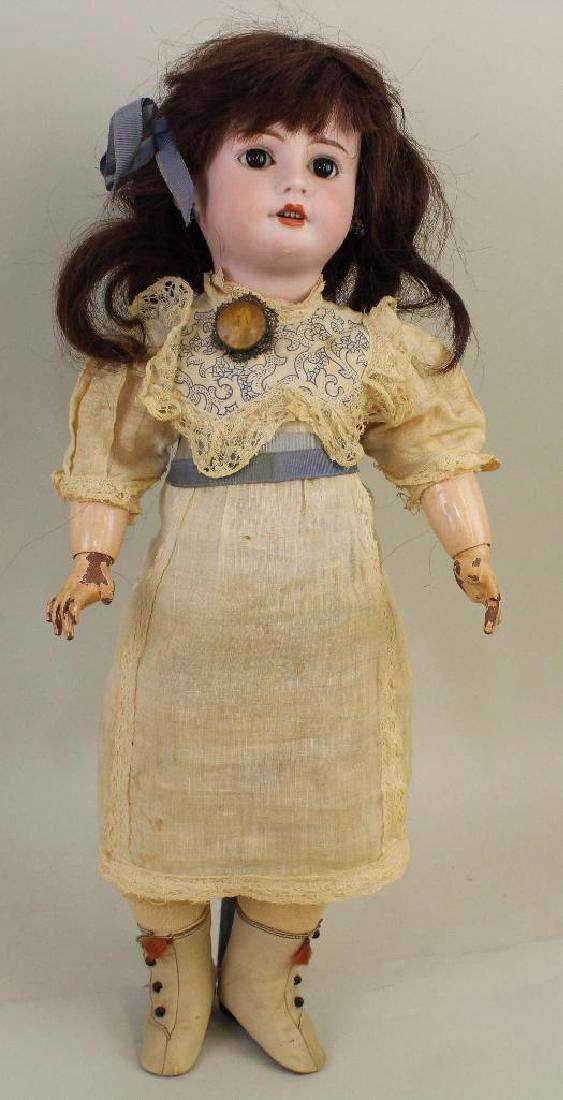 19 1/2"  "4" ANTIQUE BISQUE HEAD DOLL. (1 of 6)
