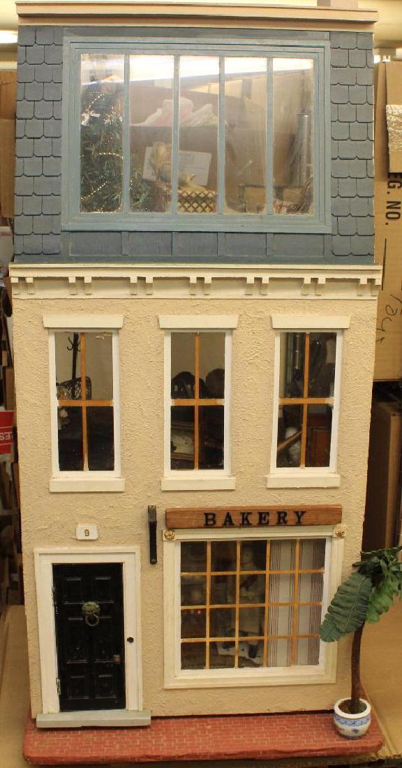 VINTAGE THREE STORY "BAKERY SHOP" DOLL HOUSE WITH (1 of 6)