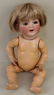 PAIR OF ANTIQUE BISQUE HEAD CHARACTER BABY DOLLS. - 6