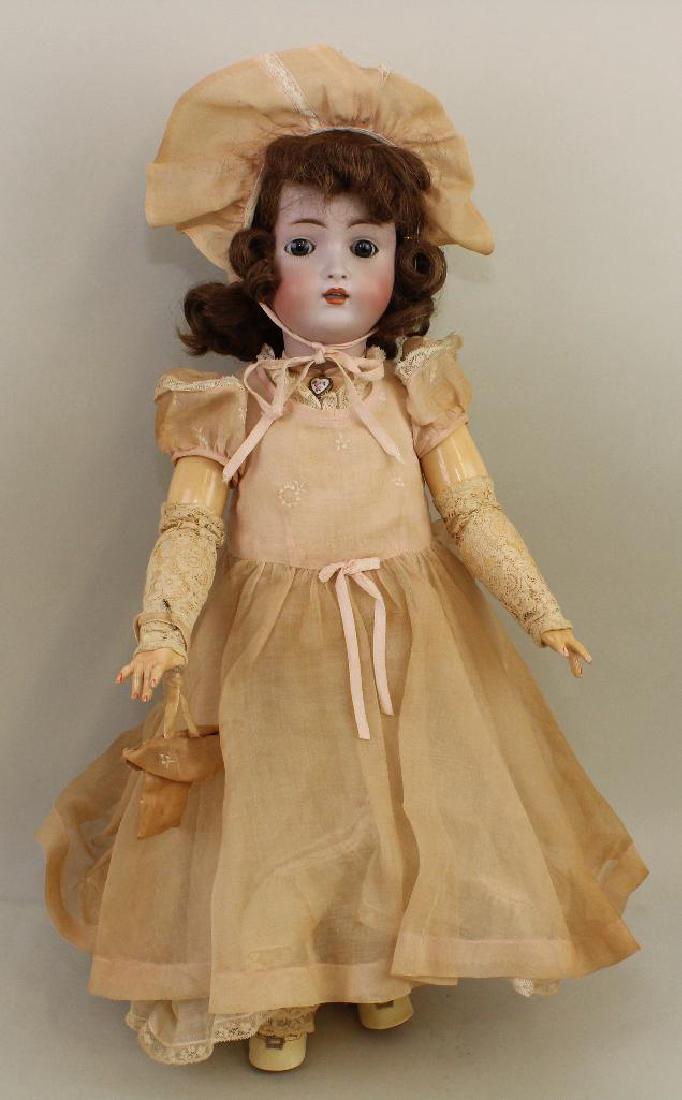 22" "136" 9 ANTIQUE BISQUE HEAD DOLL. (1 of 5)
