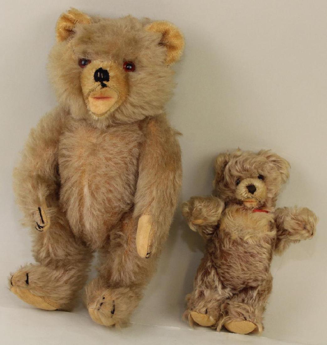 PAIR OF VINTAGE UNMARKED MOHAIR "ZOTTY"/TYPE BEARS. (1 of 5)