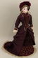 17 1/2" "4" ANTIQUE BISQUE HEAD FRENCH FASHION DOLL.