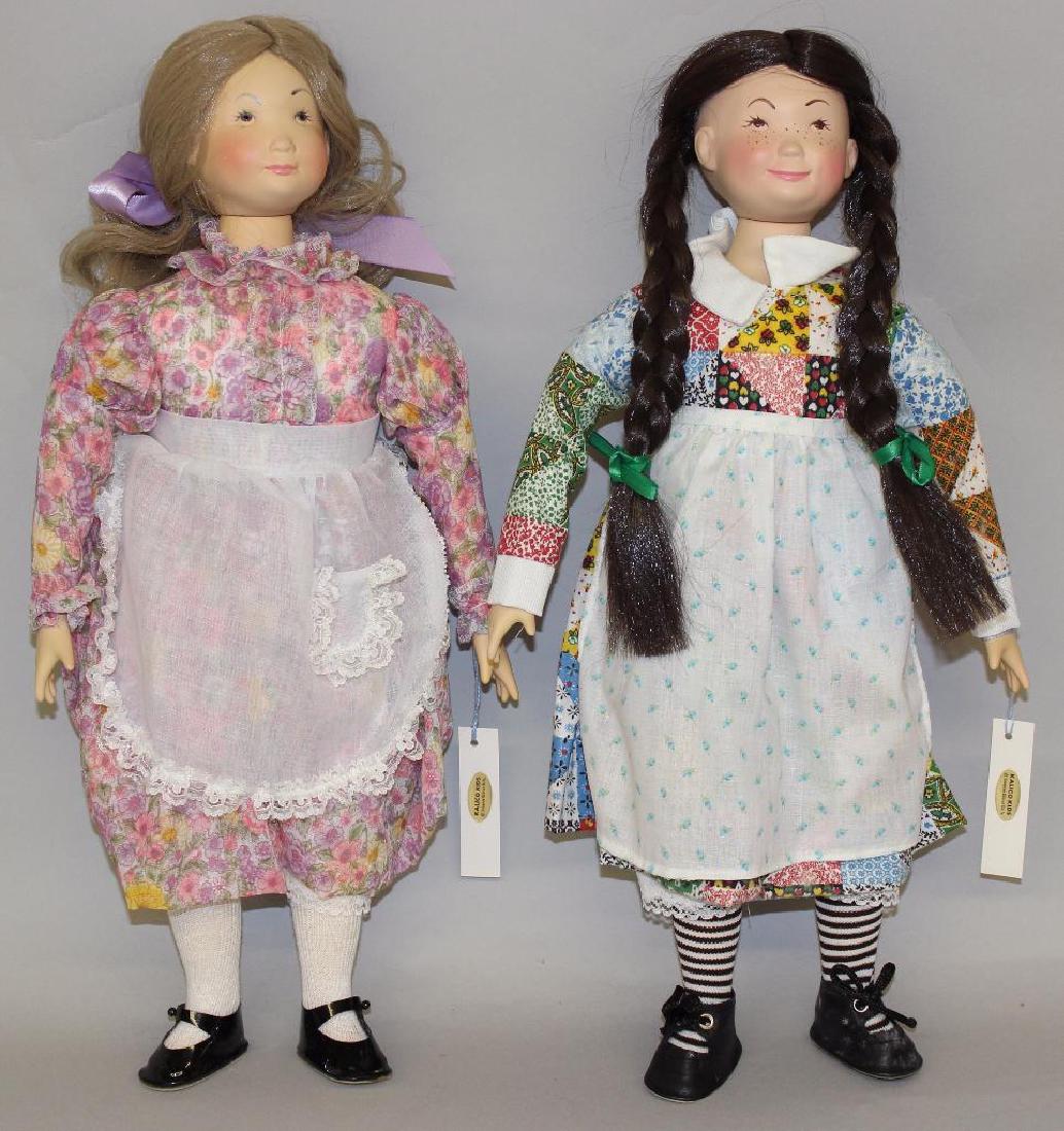PAIR OF VINYL "KALICO KIDS" DOLLS, ORIGINAL BOXES..: #101 Sarah Jane. #102 Annie Lou.