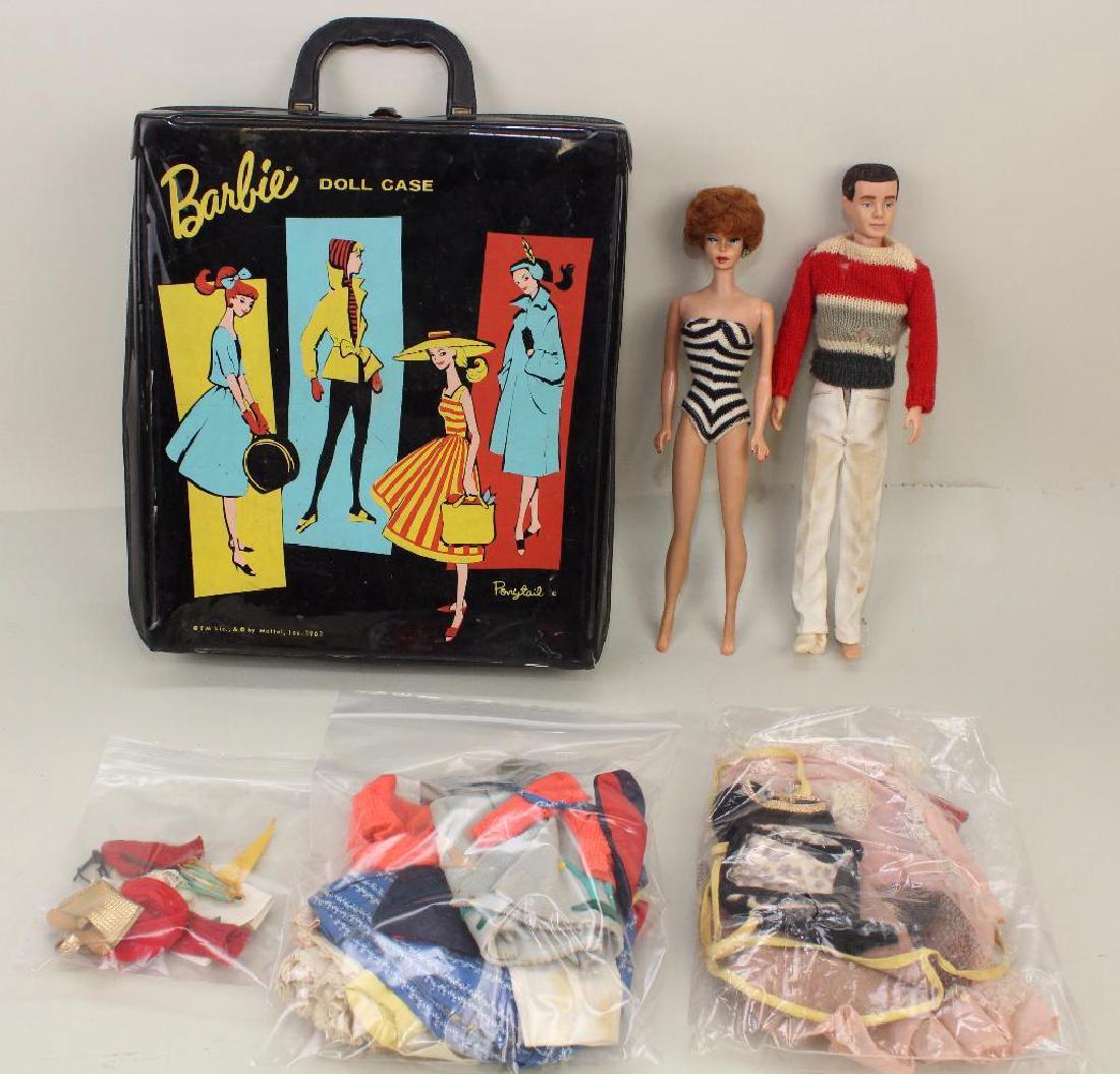 LOT OF BARBIE FAMILY: BARBIE & KEN DOLLS, CASE, TAGGED (1 of 4)