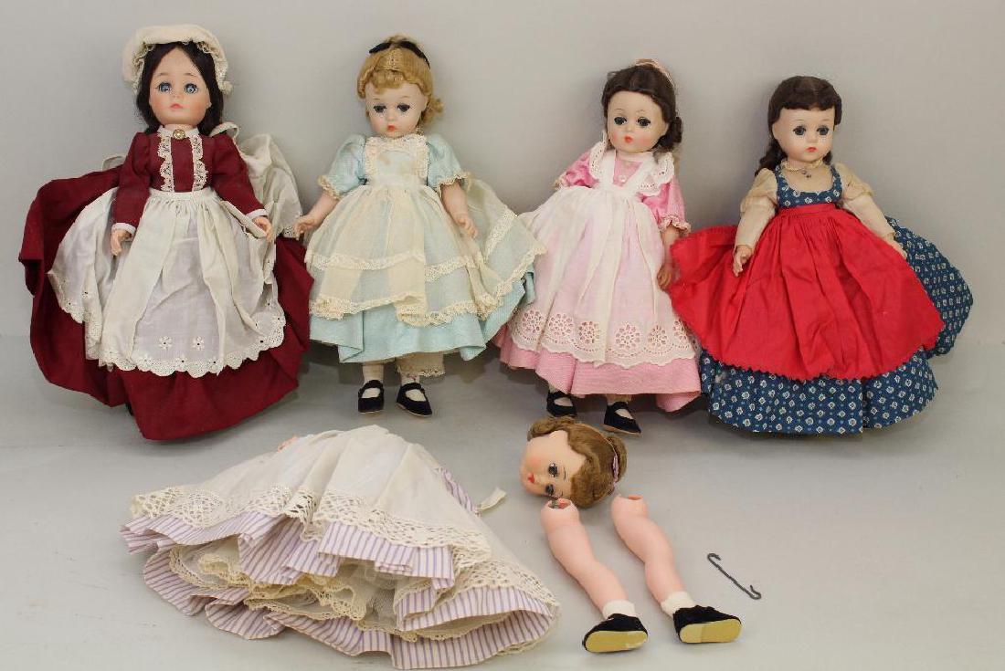 LOT OF (5) MADAME ALEXANDER 11" "LITTLE WOMEN DOLLS". (1 of 2)