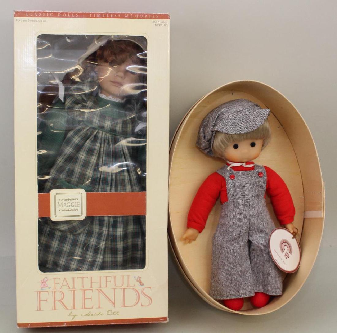 PAIR OF MIB VINYL DOLLS: "CR" COMPAGNIE DU JOUET & HEID (1 of 4)