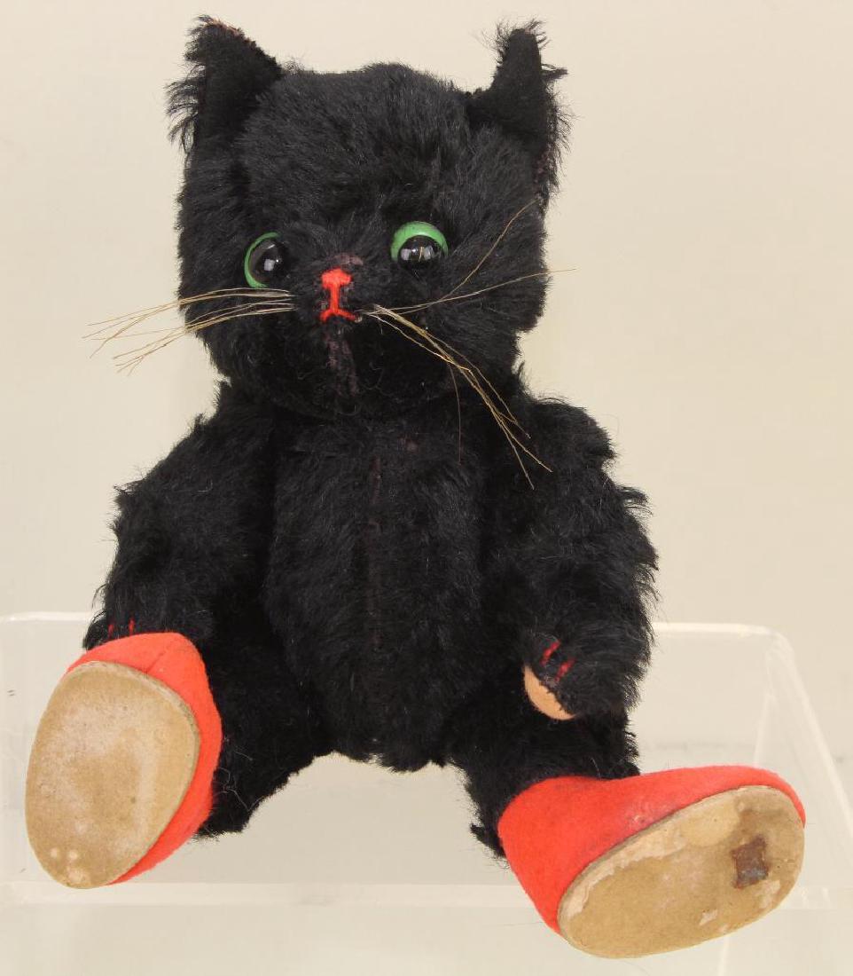 8 1/2" TAGGED BLACK MOHAIR KERSA CAT. (1 of 4)