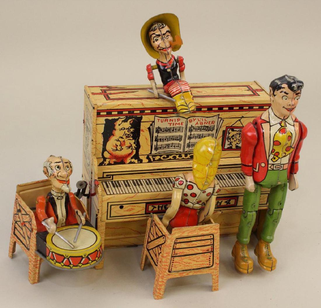 UNIQUE ART "DOGPATCH BAND" TIN WINDUP TOY. (1 of 4)