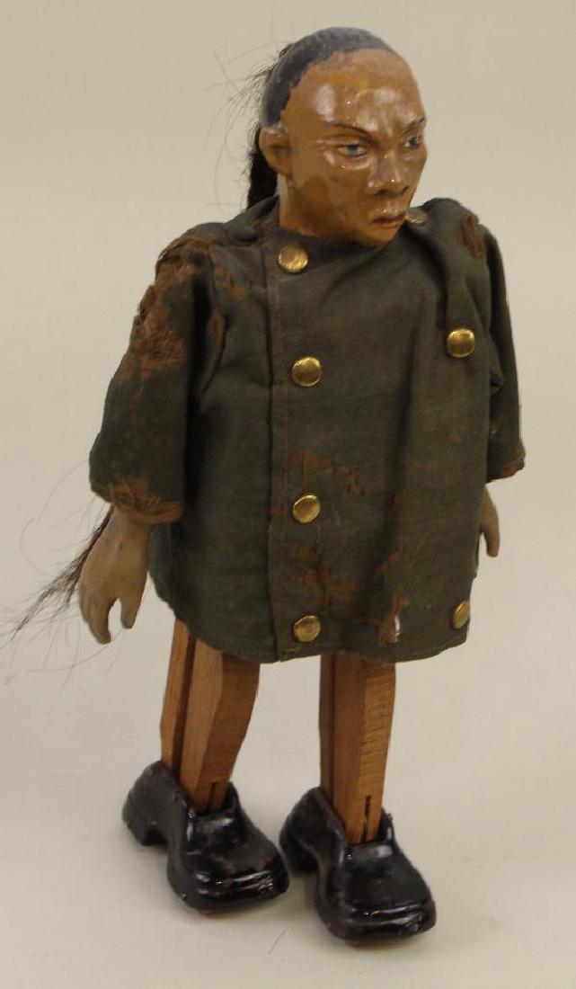 10" 1880's IVES "CHINA MAN" WALKING TOY. (1 of 5)