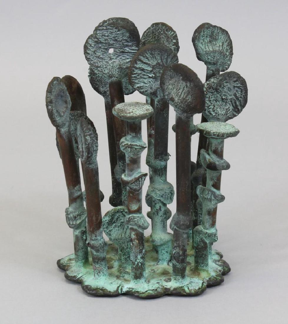 Klaus Ihlenfeld (b. 1934, Pennsylvania, Germany): Bronze. Marked "K" on base. 5"h x 3.5"round