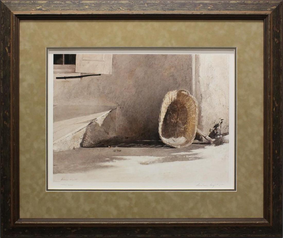 Andrew Wyeth (1917-2009, Pennsylvania, Maine) "Monday: Collotype. Limited edition 146/300. Signed "Andrew Wyeth" in lower right. 12"h x 17"w