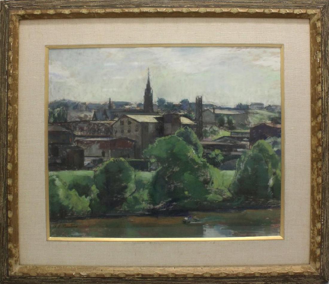 Antonio Martino (1902-1988, Pennsylvania, California): Pastel on paper. Signed "A.P. Martino" in lower left. 18.5"h x 21.5"w