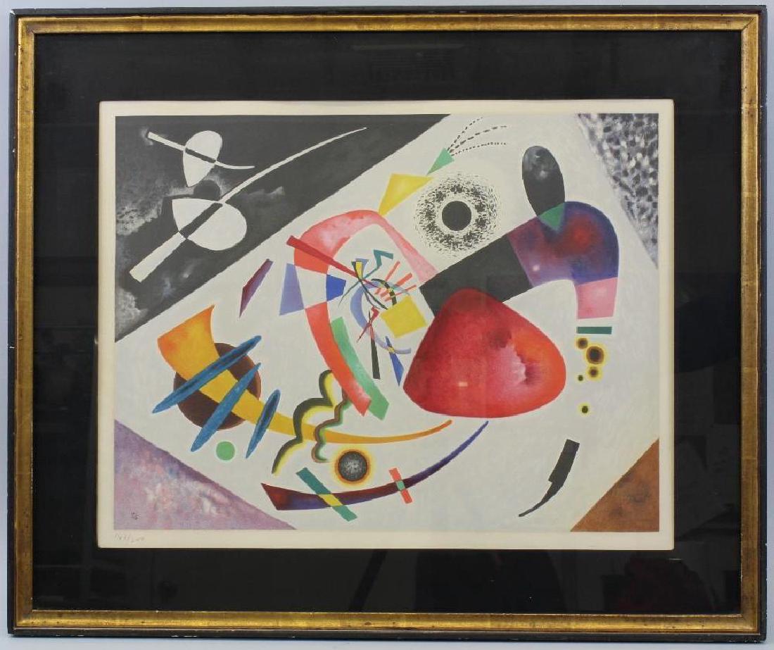 Wassily Kandinsky (1866-1944, Russia): Color Lithograph. Unsigned. Edition 147/300. 15"h x 19.5"w
