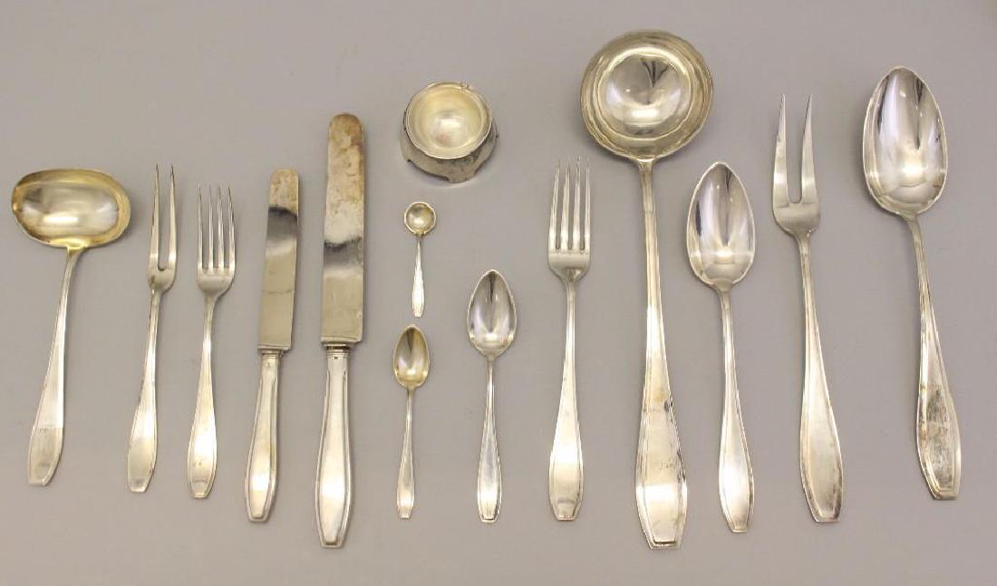 800 German Silver, Solingen Flatware Set