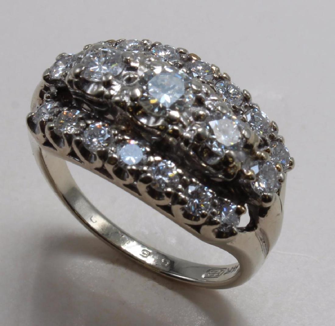 RING. DIAMOND. 14K WHITE GOLD. 1.67CTW (1 of 6)